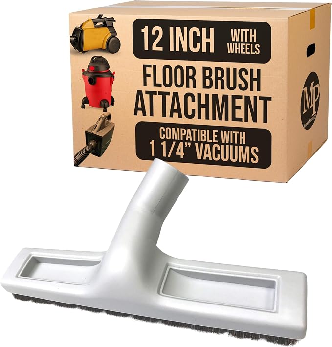 Soft Touch Deluxe Vacuum Cleaner Brush Attachment, Horse Hair Bristles for Hardwood & Wall Cleaning, Fits 1 1/4 Inch Vacuums