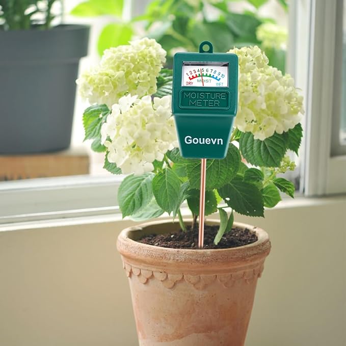Soil Moisture Meter, Plant Moisture Meter Indoor & Outdoor, Hygrometer Moisture Sensor Soil Test Kit Plant Water Meter for
