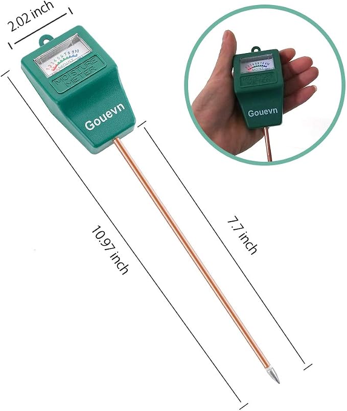 Soil Moisture Meter, Plant Moisture Meter Indoor & Outdoor, Hygrometer Moisture Sensor Soil Test Kit Plant Water Meter for