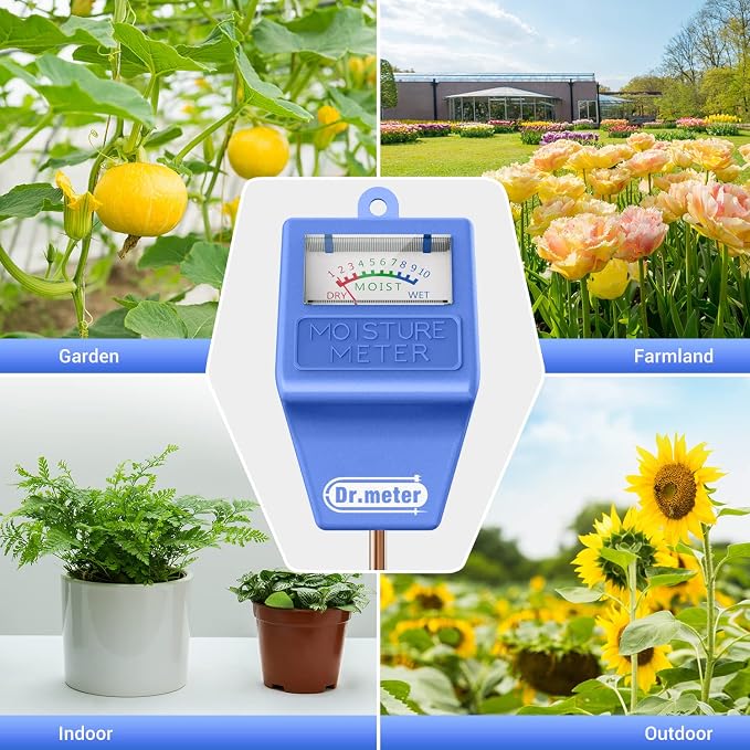 Soil Moisture Meter Tester for Plants, Hygrometer Moisture Sensor for Houseplants Indoor Outdoor Garden Lawn Use, alternate