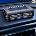 Solar Air Purifier for Car, 2-in-1 USB & Solar Charging, Ozone Ionizer Eliminates Smoke, Pet Odors, VOCs, Filter-Free