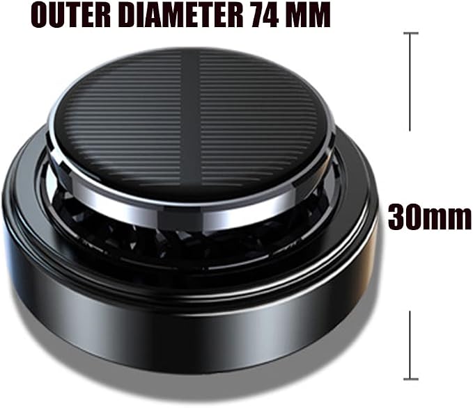 Solar Energy Powered Car Air Freshener Essential Oil Car Diffuser Perfume Scent Fragrance Air Purifier Rotating Relieve