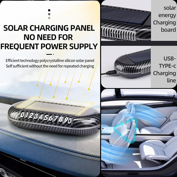 Solar-Powered Car Air Purifier with USB Charging & Ozone Odor Elimination - Portable HEPA Filter-Free Ionizer, alternate view