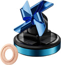 Solar-Powered Rotating Windmill Car Air Freshener - Aromatic Diffuser for Car Interior Dashboard Decor, Alloy & ABS Material