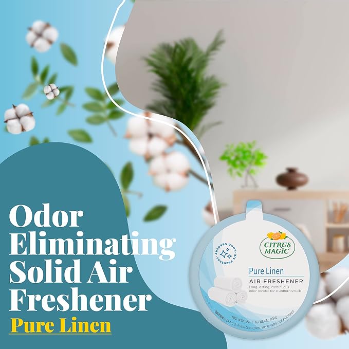 Solid Air Freshener Pure Linen, Pack of 2, 8-Ounces Each, alternate product view 2