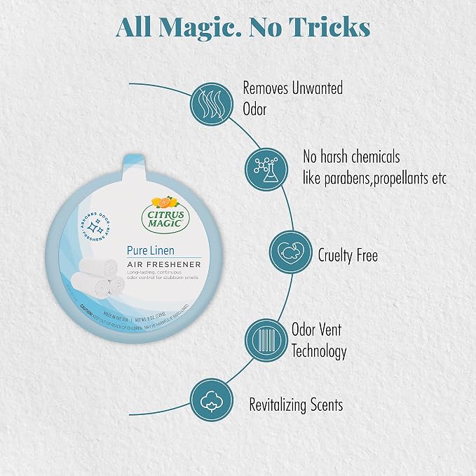 Solid Air Freshener Pure Linen, Pack of 2, 8-Ounces Each, alternate product view 4