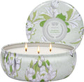 Soothing Eucalyptus Scented Candles, Large 3 Wick Soy Tin Candle, Over 40 Hour Burning Time, 100% Natural Vegan Wax, Relaxing
