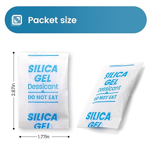 2000PCS 5g Silica Gel Packets, Moisture Absorbers Desiccant Packs for Storage, Clothes, Shoes
