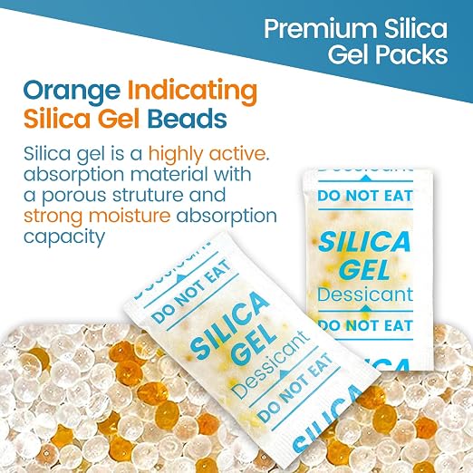 2000PCS 5g Silica Gel Packets, Moisture Absorbers Desiccant Packs for Storage, Clothes, Shoes