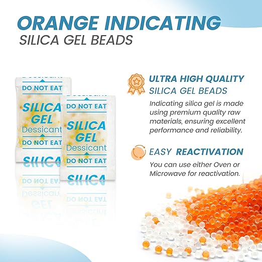 2000PCS 5g Silica Gel Packets, Moisture Absorbers Desiccant Packs for Storage, Clothes, Shoes