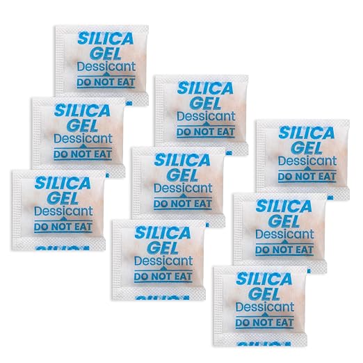 200PCS 1g Silica Gel Packets, Moisture Absorbers Desiccant Packs for Storage, Clothes, Shoes, Electronics