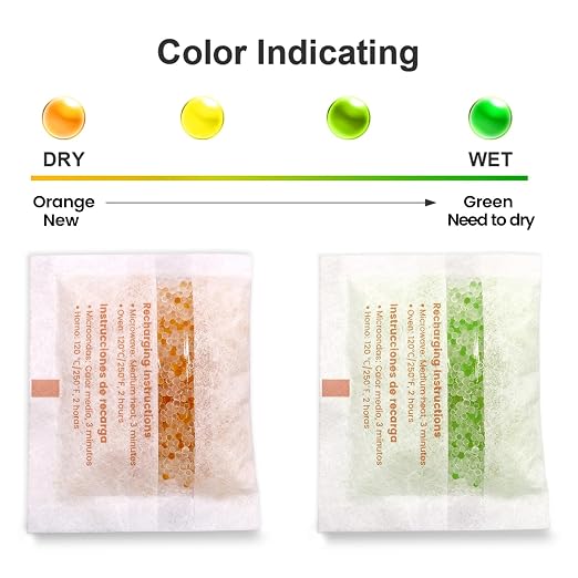 5 Gram (50 Pack) Silica Gel Packets - Desiccant Packs for Storage, Moisture Absorbers for Food