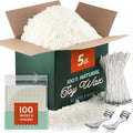 Soy Candle Wax for Candle Making, Natural Soy Wax for Candle Making 5 lb Bag with Supplies, 100 Cotton Candle Wicks, 100 Wick