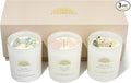 Soy Candles - Crystal Candles with Rose Quartz Moonstone Celestite - Scented Wax Gift Set - Black Currant & Rose, product
