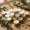 Soy Tea Lights Candles 100 Pack, 4 Hours Tealights Candles Bulk Unscented Small Tea Candles, product image