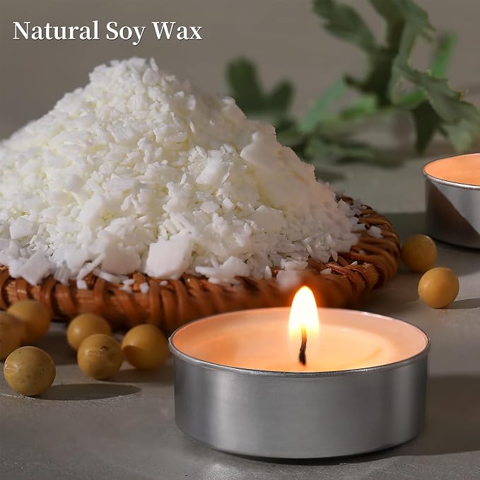 Soy Tea Lights Candles 100 Pack, 4 Hours Tealights Candles Bulk Unscented Small Tea Candles, alternate product view 9
