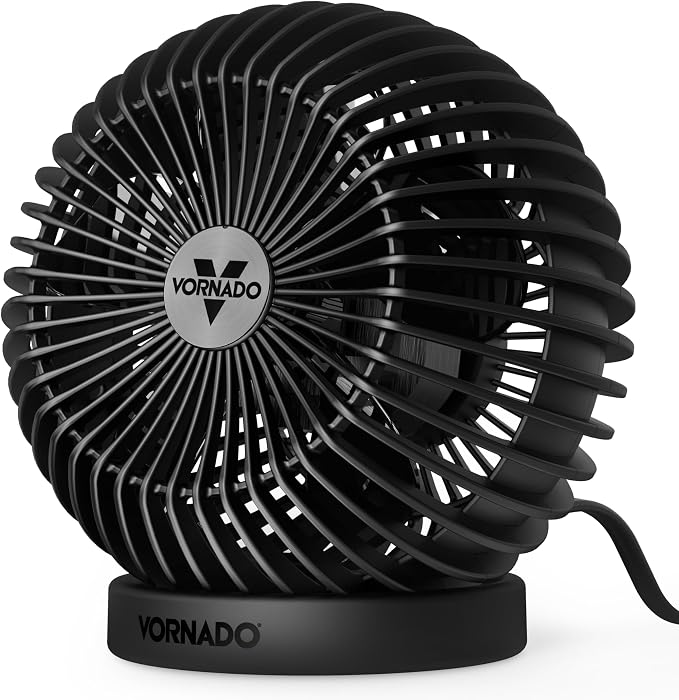 SPHERE Personal Adjustable Fan, Quiet Operation, Targeted Cooling Airflow, 2 Speed Settings, Manual Control, Detachable Base