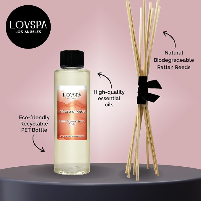 Spiced Orange Diffuser Oil - Holiday Essential Oils for Diffuser Refill & Air Freshener Room Spray, alternate product view 2