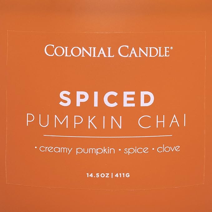 Spiced Pumpkin Chai Scented Jar Candle, Pop of Color Collection, 3 Wick, 14.5 oz - Up to 60 Hours Burn, alternate product