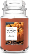 Spiced Pumpkin, Fall Scented Candle, 22oz Large Jar with up to 150 Hour Burn Time, Giftable, product image