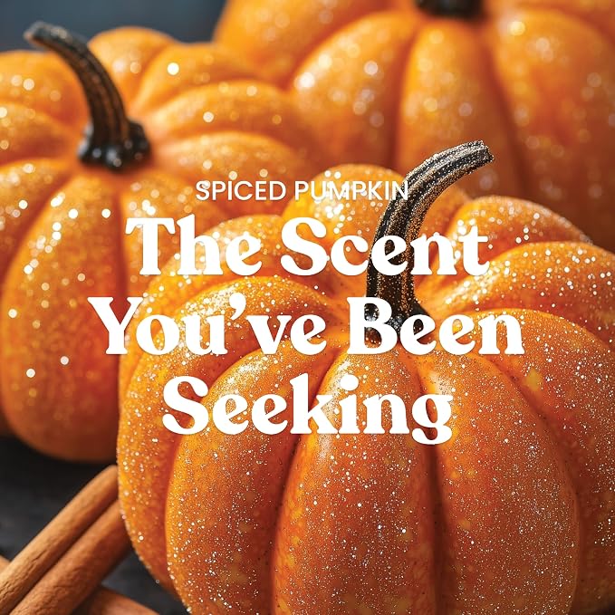 Spiced Pumpkin, Fall Scented Candle, 22oz Large Jar with up to 150 Hour Burn Time, Giftable, alternate product view 2