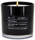 Spiced Vanilla | Luxury Scented Soy Jar Candle | Hand Poured in The USA | Highly Scented & Long Lasting (9 Oz.)
