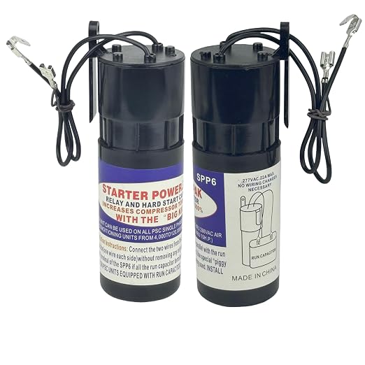 SPP6 Hard Start Capacitor Replacement 115V Thru 288VAC Hard Start kit for air Conditioner Units from