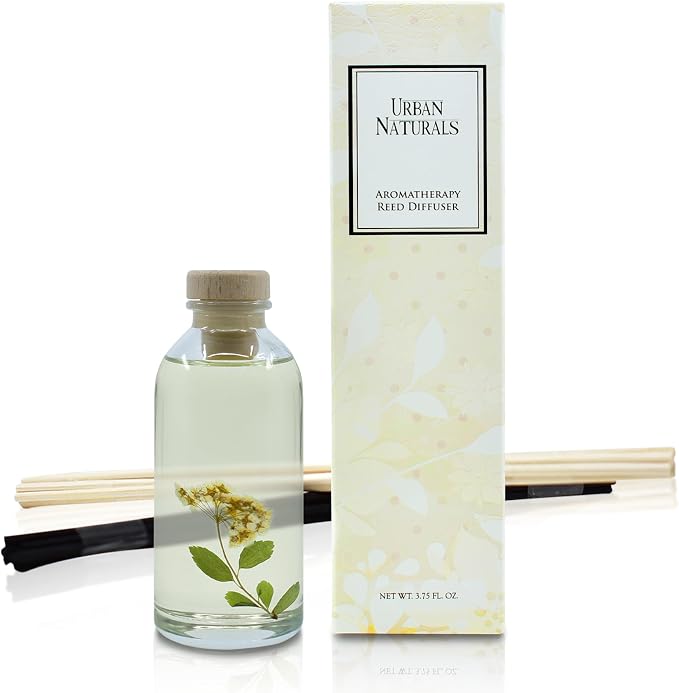 Spring Blooms Scented Reed Diffuser Oil Set | Real Flowers in The Bottle!, alternate product view 2