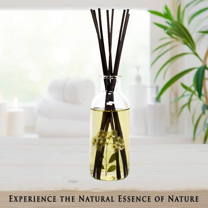 Spring Blooms Scented Reed Diffuser Oil Set | Real Flowers in The Bottle!, alternate product view 5