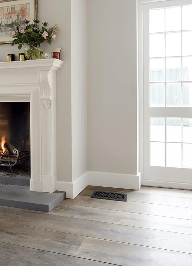 ST410-8 Scroll Design Floor Register, 4x10, Textured Black, 8 Pack, alternate product view 4