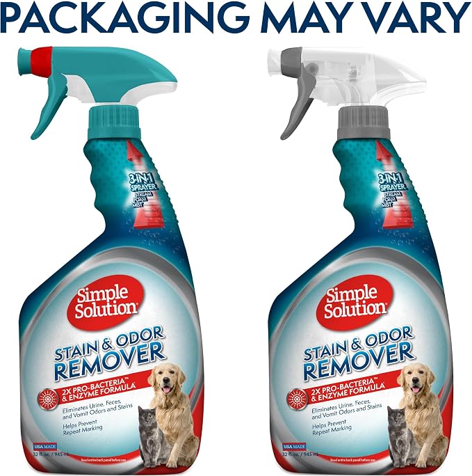 Stain & Odor Eliminator for Pets, Carpet Deodorizer, Enzyme Pet Odor Eliminator for Home, Stain Remover for Cat & Dog Pee