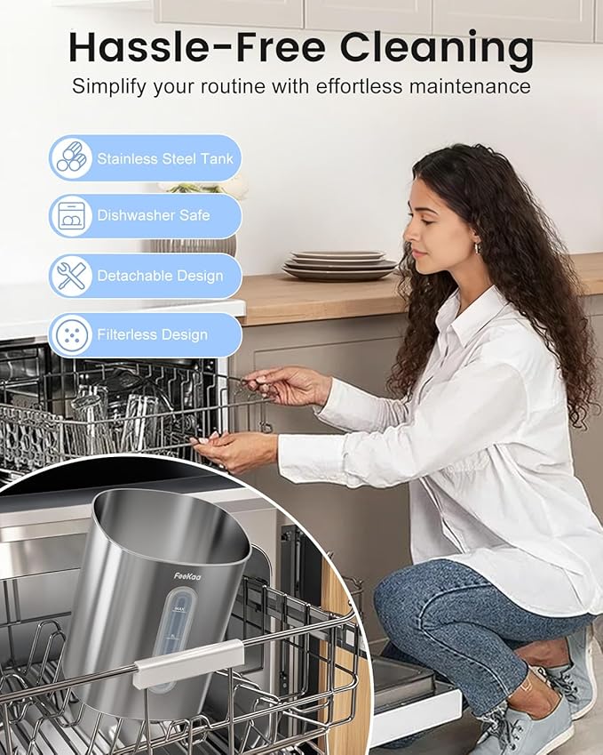 Stainless Steel Humidifier, Easy Clean Dishwasher Safe, 4L/1Gal Cool Mist Humidifiers for Bedroom, Humidifiers for Baby