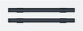 Standard Linear Slot Diffuser - 14" x 4" Duct Opening Cutout - 16" x 6" Matte White AC Vent Cover, product image