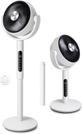Standing Fan for Bedroom, CirculAir 120° Oscillating, Quiet 20dB, 9 Speeds, 4 Modes, DC Motor, 2 in 1 Pedestal & Tabletop