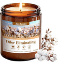StartJourneyThroughScent Clean & Pure Cotton Odor Eliminating Candles | Eliminates Pet, product image