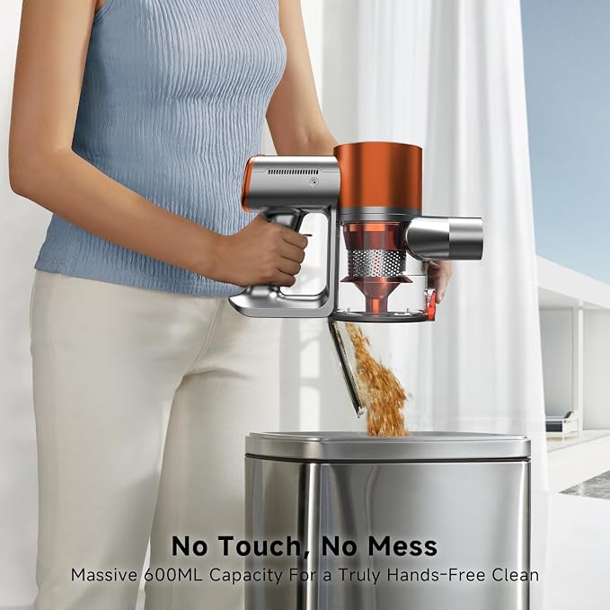 Stick Cordless Vacuum Cleaner - Lightweight Handheld Vacuum with Self Standing, Removable Battery with 45min Running Time