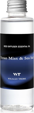 Stick Diffuser Set, Diffuser Oil Refill, Stick Diffuser | Ocean Mist & Sea Salt Scent 4 fl oz(120ml) Home Fragrance Defusers