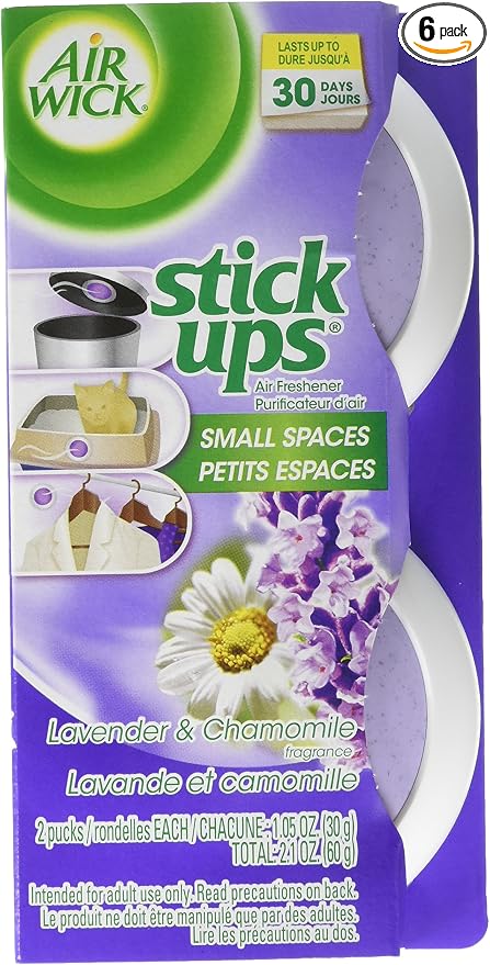 Stick Ups Air Freshener, Lavender and Chamomile 2ct, 2.1 oz (Pack of 6), product image