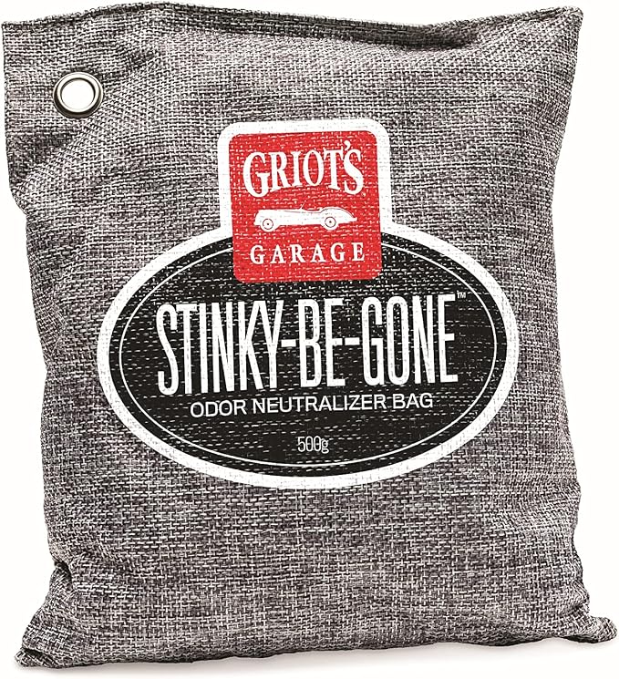 Stinky-Be-Gone Odor Neutralizing Bag, Deodrizer and Moisture Absorber for Cars, Closets, Garages, or Cabinets, Reusable