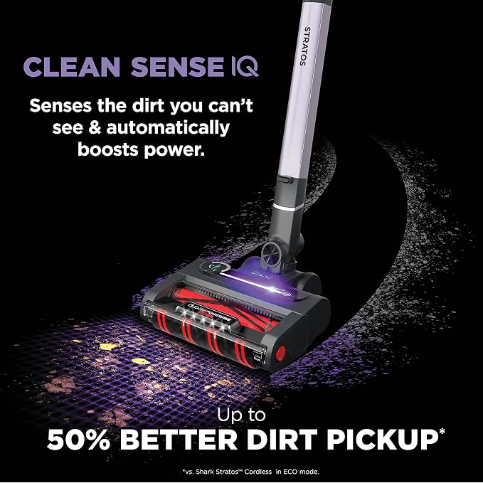 Stratos Cordless Vacuum with Clean Sense IQ and Odor Neutralizer, MultiFlex Wand, Includes Crevice Tool & Anti-Allergen