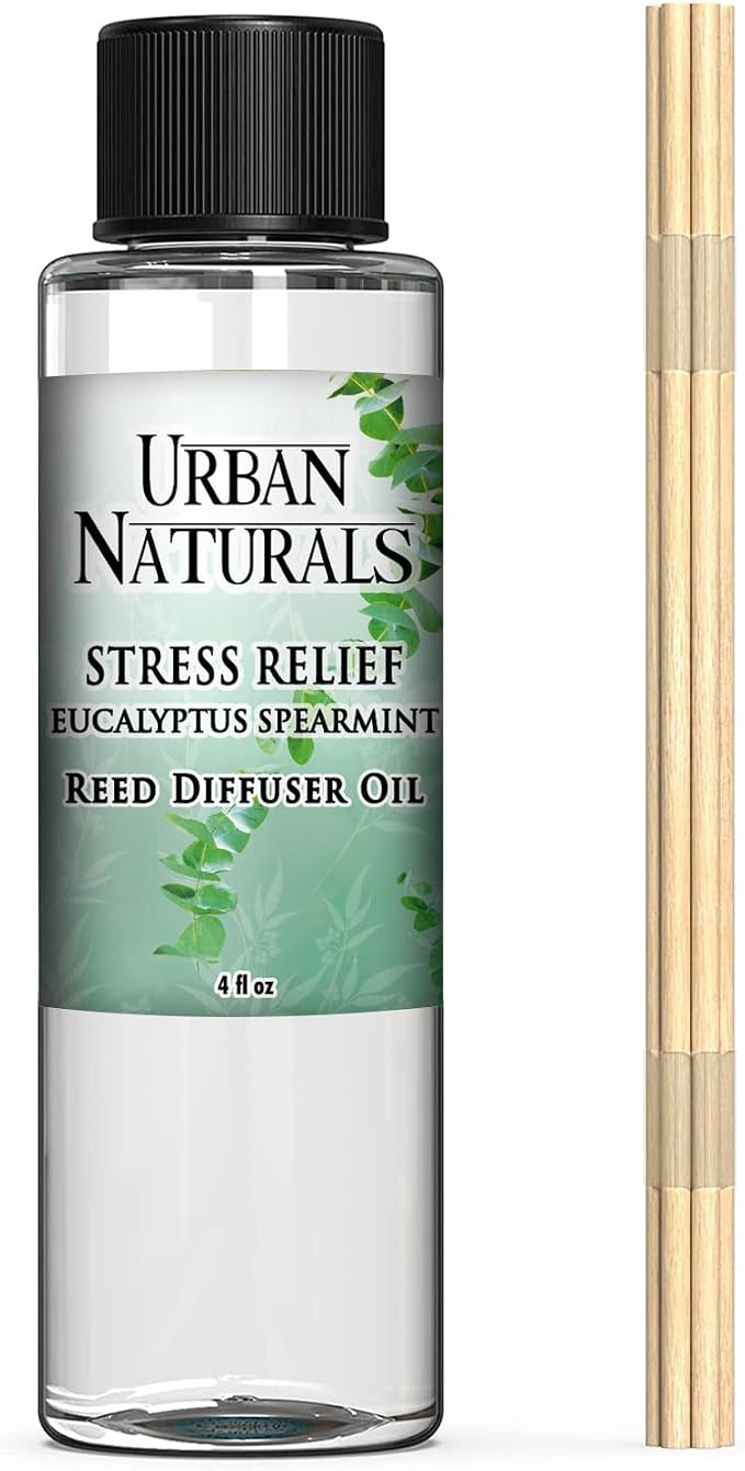 Stress Relief Eucalyptus Spearmint Reed Diffuser Oil Refill | Fill Your own DIY Diffuser Bottle!, product image