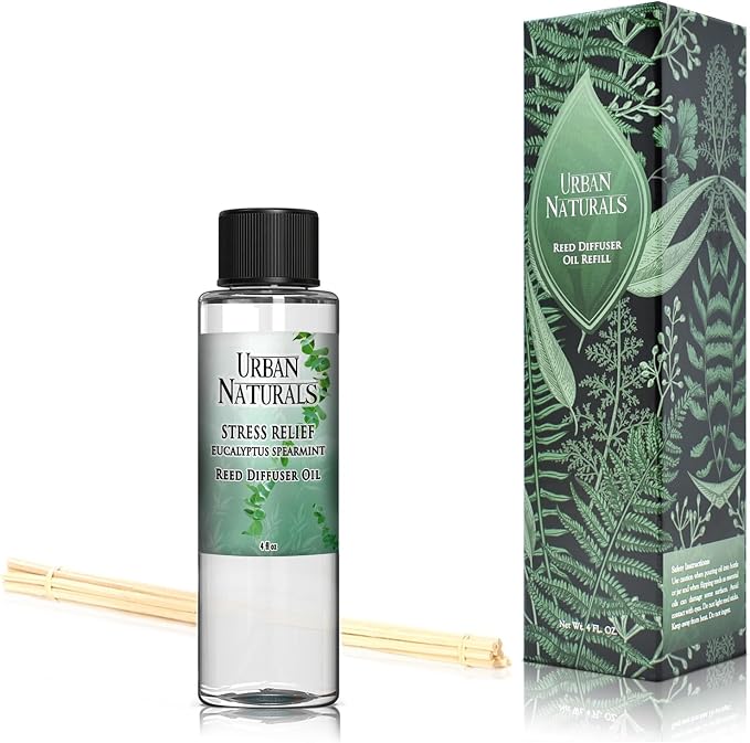 Stress Relief Eucalyptus Spearmint Reed Diffuser Oil Refill | Fill Your own DIY Diffuser Bottle!, alternate product view 4