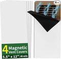Strong Magnetic Vent Covers, 5.5" x 12" Magnetic Vent Cover for Wall and Air Registers, Heavy Duty Ceiling Vents Covers