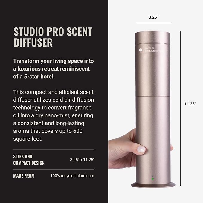 Studio Pro Essential Oil Diffuser - 600 sq ft Coverage, Wired & Portable with Remote - Cold-Air Diffusion, alternate product