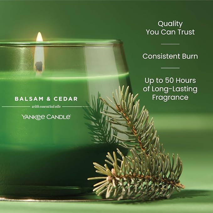 Studio Scented Candle with up to 50 Hour Burn Time, Premium Plant Wax Blend for Consistent Burn, 10 oz Jar Candle with Room