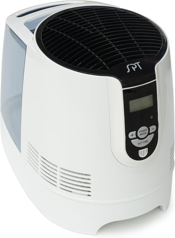 SU-9210A: Digital Evaporative Humidifier, Black and Off White, 8.82W x 13.86D x 11.18H in, product image
