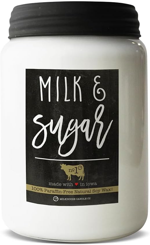 & Sugar - 26oz Beeswax and Soy Candles - Farmhouse Collection - 100% Natural, product image