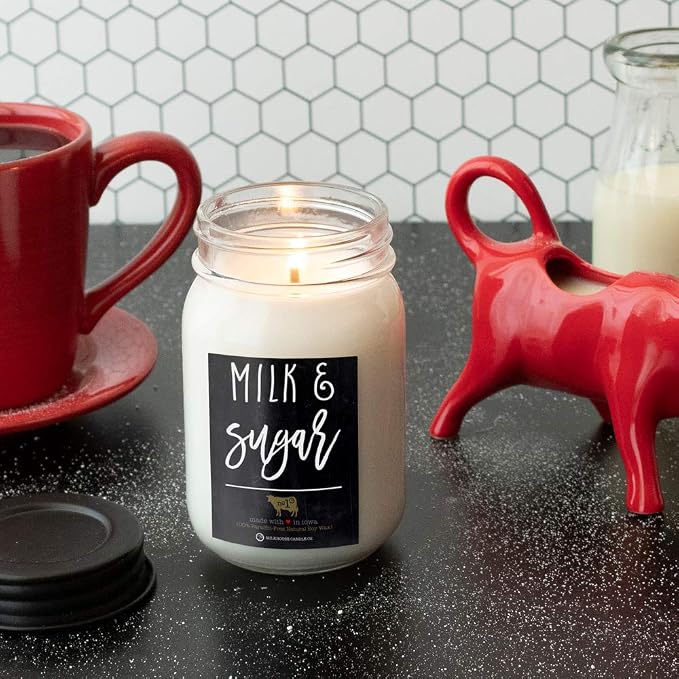 & Sugar - 26oz Beeswax and Soy Candles - Farmhouse Collection - 100% Natural, alternate product view 8