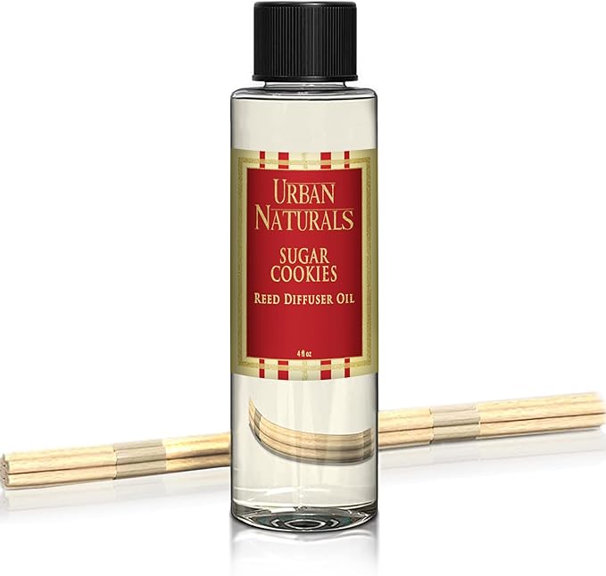 Sugar Cookies Oil Reed Diffuser Refill with Free Set of Reed Sticks – Freshly-Baked, product image