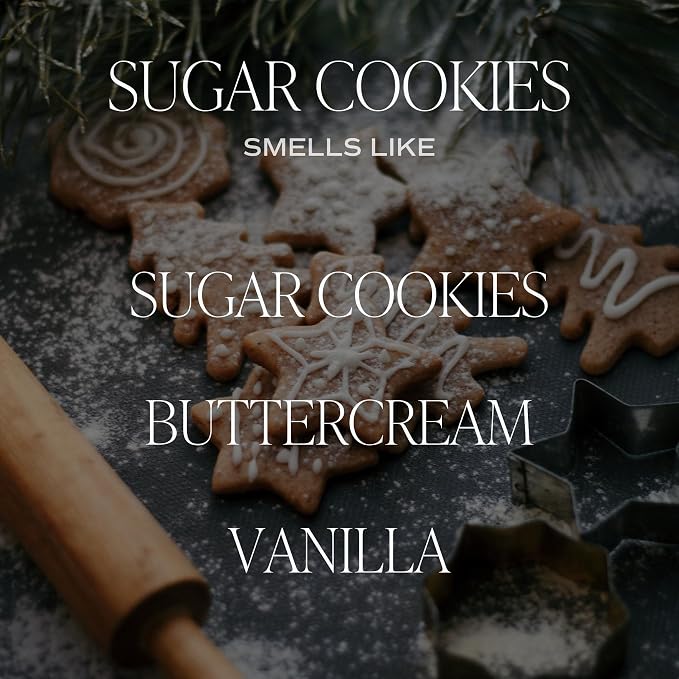 Sugar Cookies Soy Candle - Buttercream Frosting, Vanilla, Sugar Cookie Scented for Home, alternate product view 5